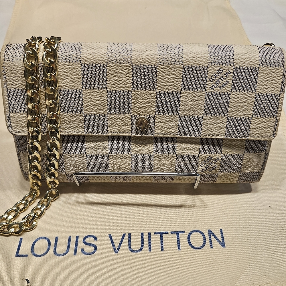 Authentic Vintage Louis Vuitton Sarah Damier Azur Long Wallet